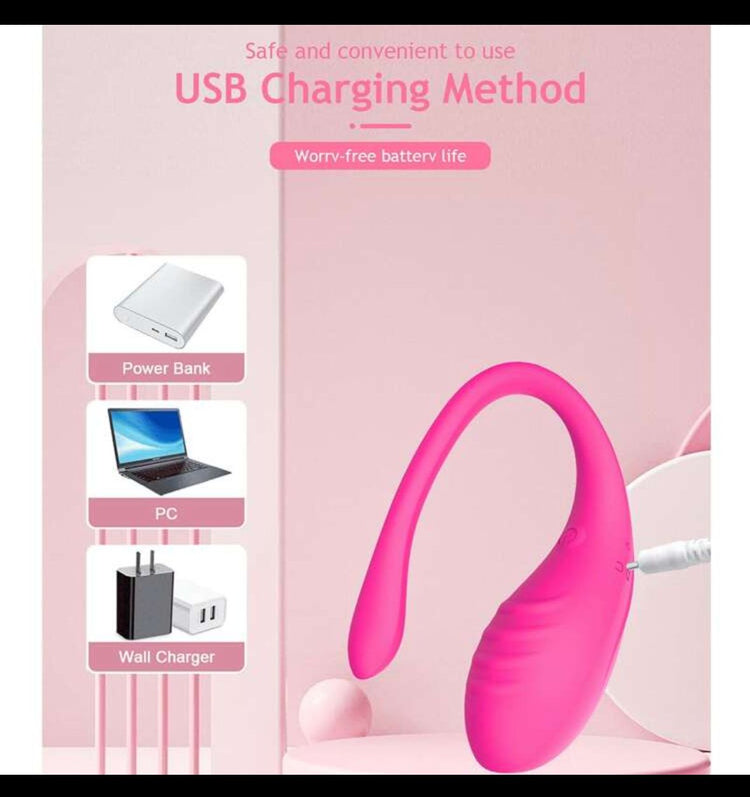 App Controlled Rechargeable Love Egg Vibrator - PleasureandBliss