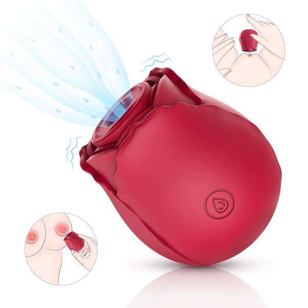 Rose Clitorial Suction Stimulator - PleasureandBliss
