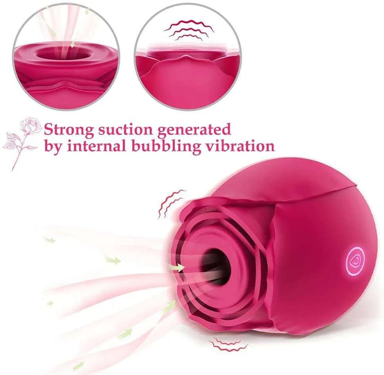 Rose Clitorial Suction Stimulator - PleasureandBliss