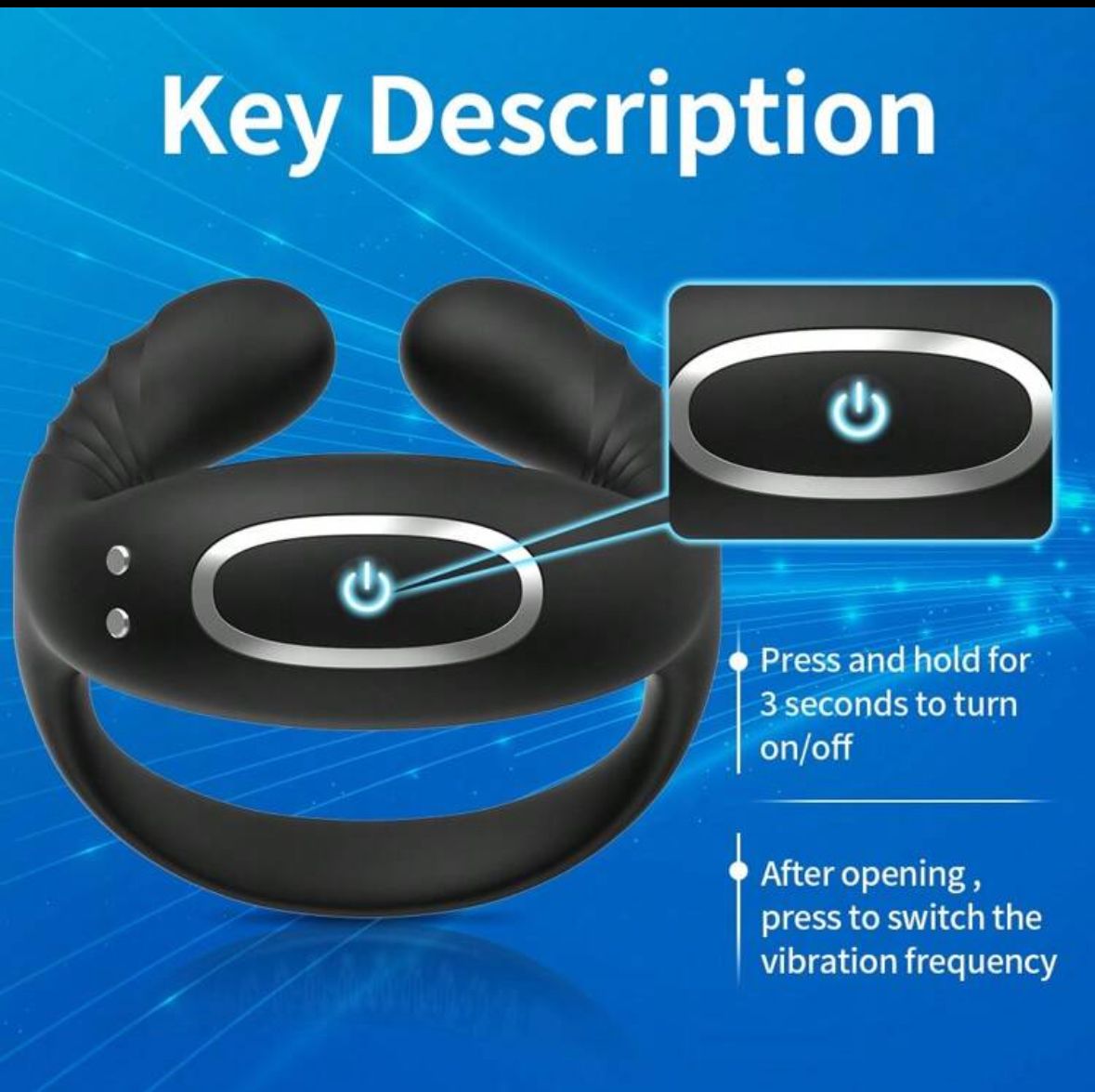 Remote Controlled Vibrating Cockring - PleasureandBliss
