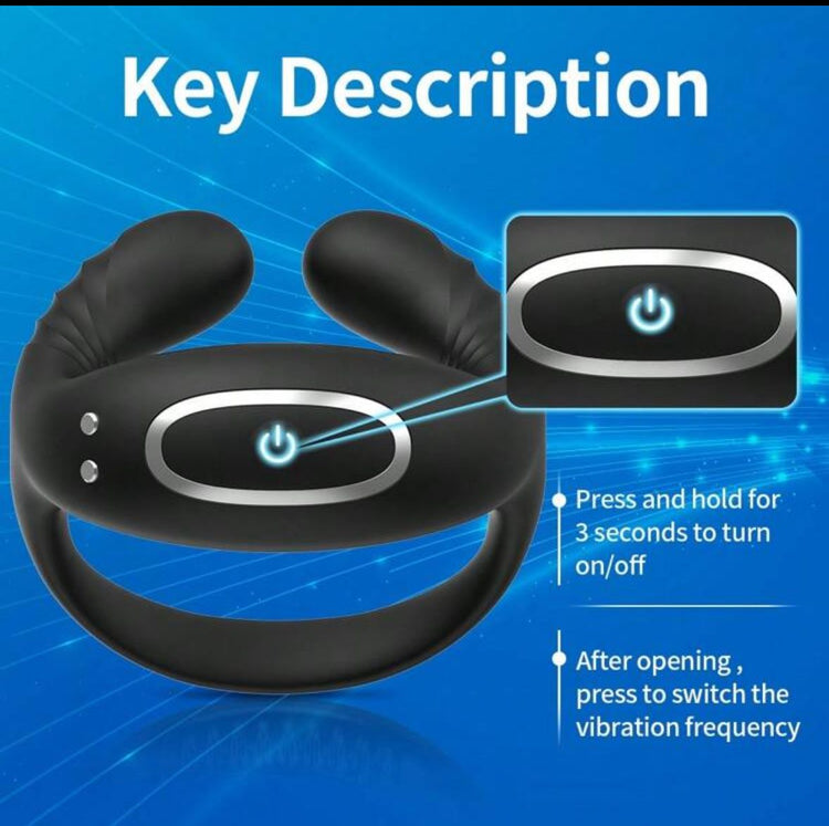 Remote Controlled Vibrating Cockring - PleasureandBliss