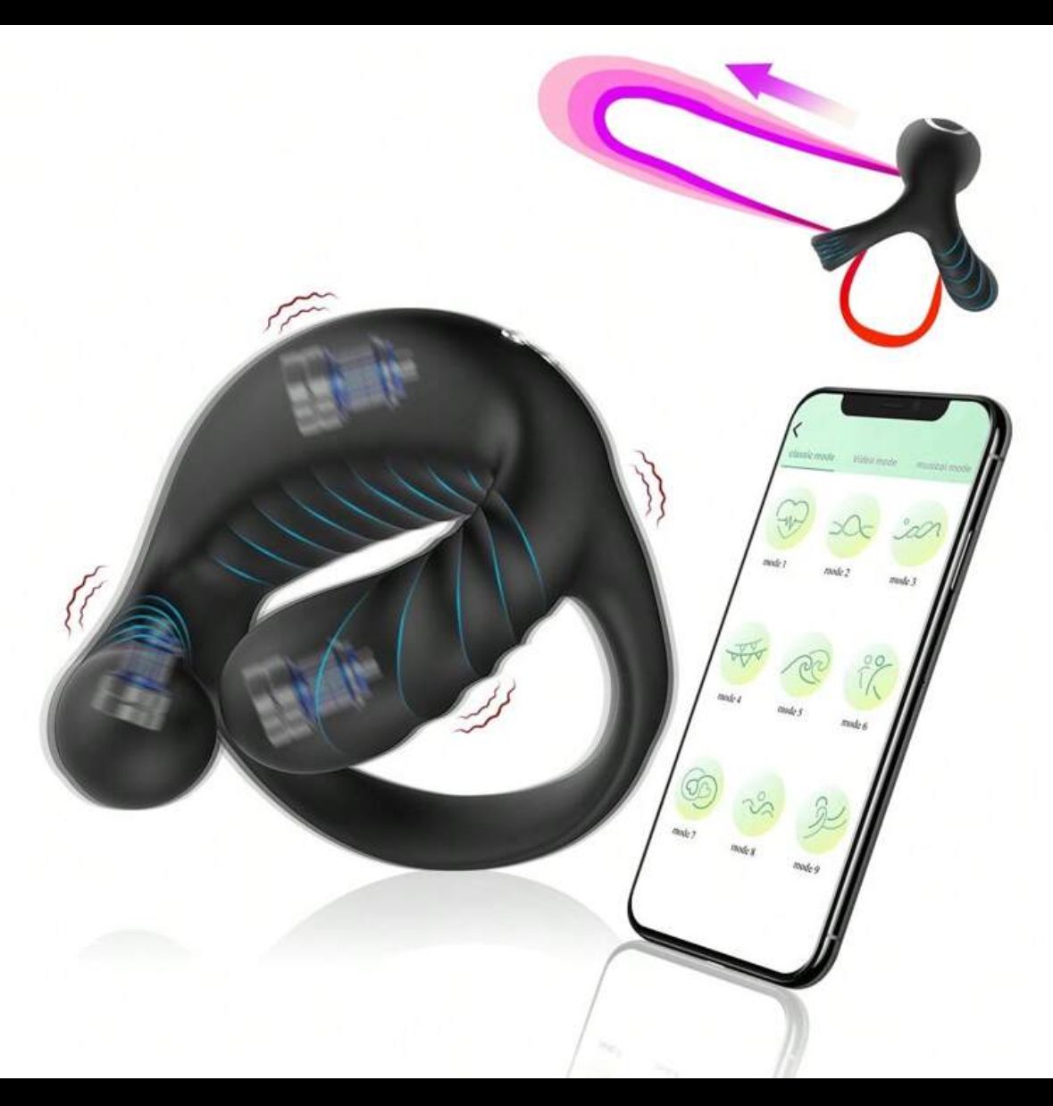 Remote Controlled Vibrating Cockring - PleasureandBliss