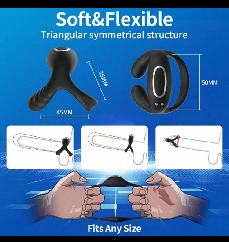 Remote Controlled Vibrating Cockring - PleasureandBliss