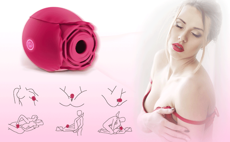 Rose Clitorial Suction Stimulator - PleasureandBliss